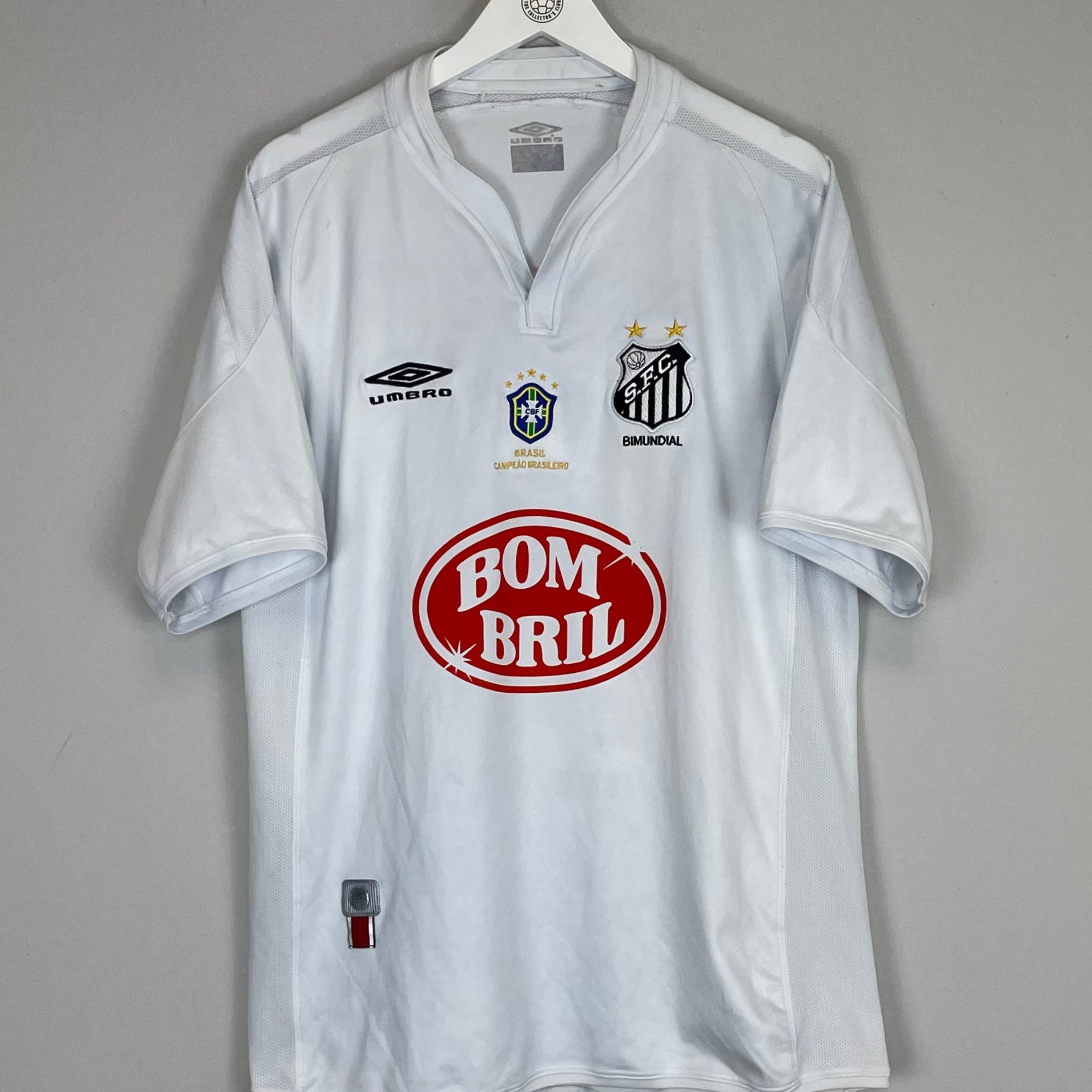 Shop 2002 SANTOS 'CHAMPIONS' HOME SHIRT (XL) UMBRO, classic football shirts, vintage football shirts & retro soccer jerseys at Cult Kits