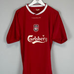 Shop 2002/03 LIVERPOOL HOME SHIRT (M) REEBOK, classic football shirts, vintage football shirts & retro soccer jerseys at Cult Kits