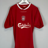 Shop 2002/03 LIVERPOOL HOME SHIRT (M) REEBOK, classic football shirts, vintage football shirts & retro soccer jerseys at Cult Kits