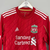 Shop 2010/12 LIVERPOOL TORRES #9 L/S HOME SHIRT (L) ADIDAS, classic football shirts, vintage football shirts & retro soccer jerseys at Cult Kits