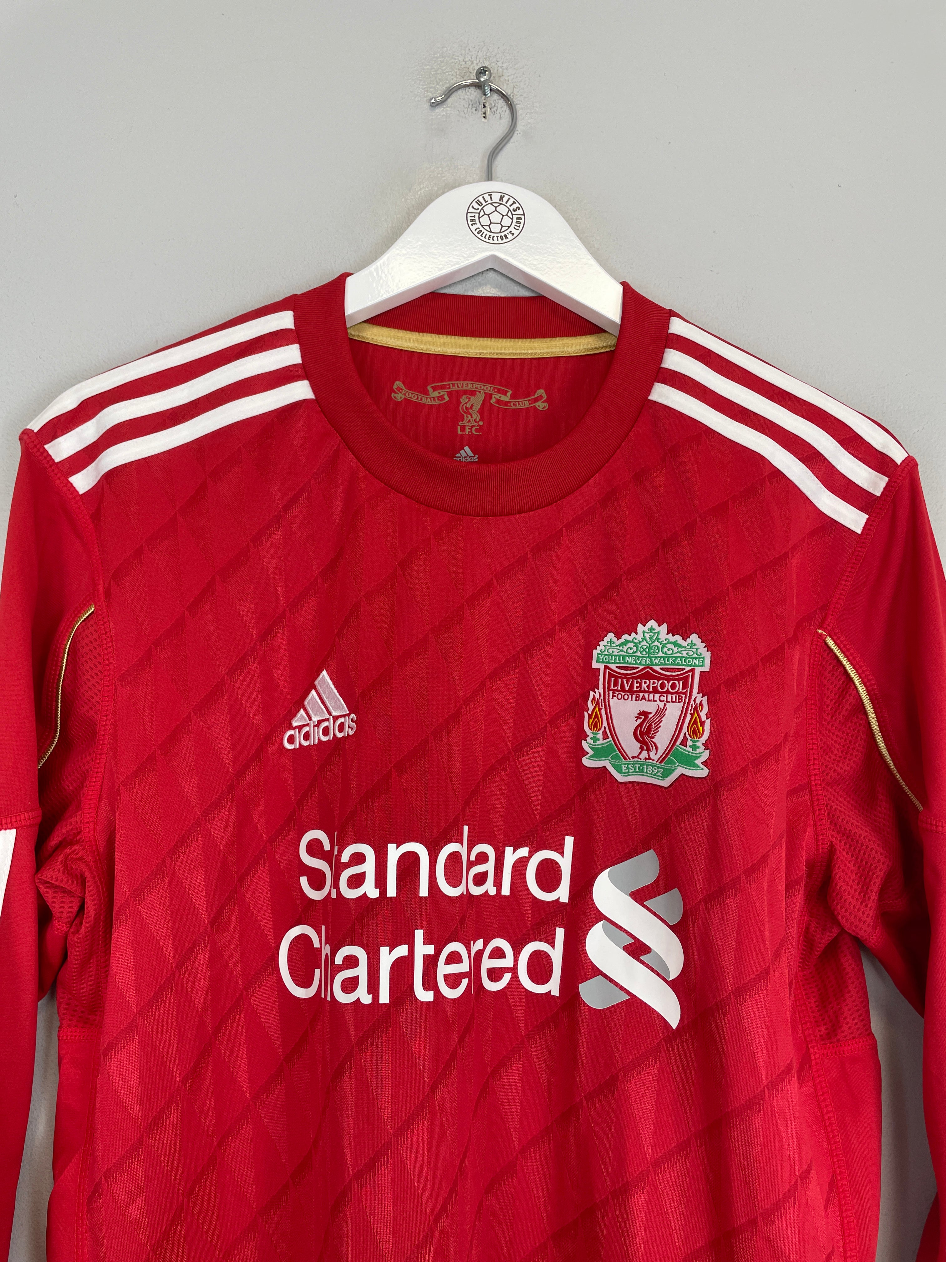Shop 2010/12 LIVERPOOL TORRES #9 L/S HOME SHIRT (L) ADIDAS, classic football shirts, vintage football shirts & retro soccer jerseys at Cult Kits