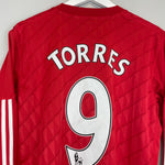 Shop 2010/12 LIVERPOOL TORRES #9 L/S HOME SHIRT (L) ADIDAS, classic football shirts, vintage football shirts & retro soccer jerseys at Cult Kits