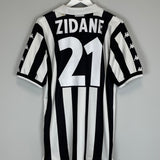 1999/00 JUVENTUS ZIDANE #21 HOME SHIRT (L) KAPPA