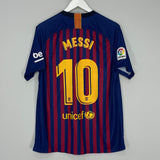 Shop 2018/19 BARCELONA MESSI #10 HOME SHIRT (L) NIKE, classic football shirts, vintage football shirts & retro soccer jerseys at Cult Kits
