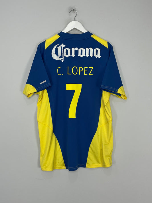 2004/05 CLUB AMERICA C.LOPEZ #7 AWAY SHIRT (XL) NIKE