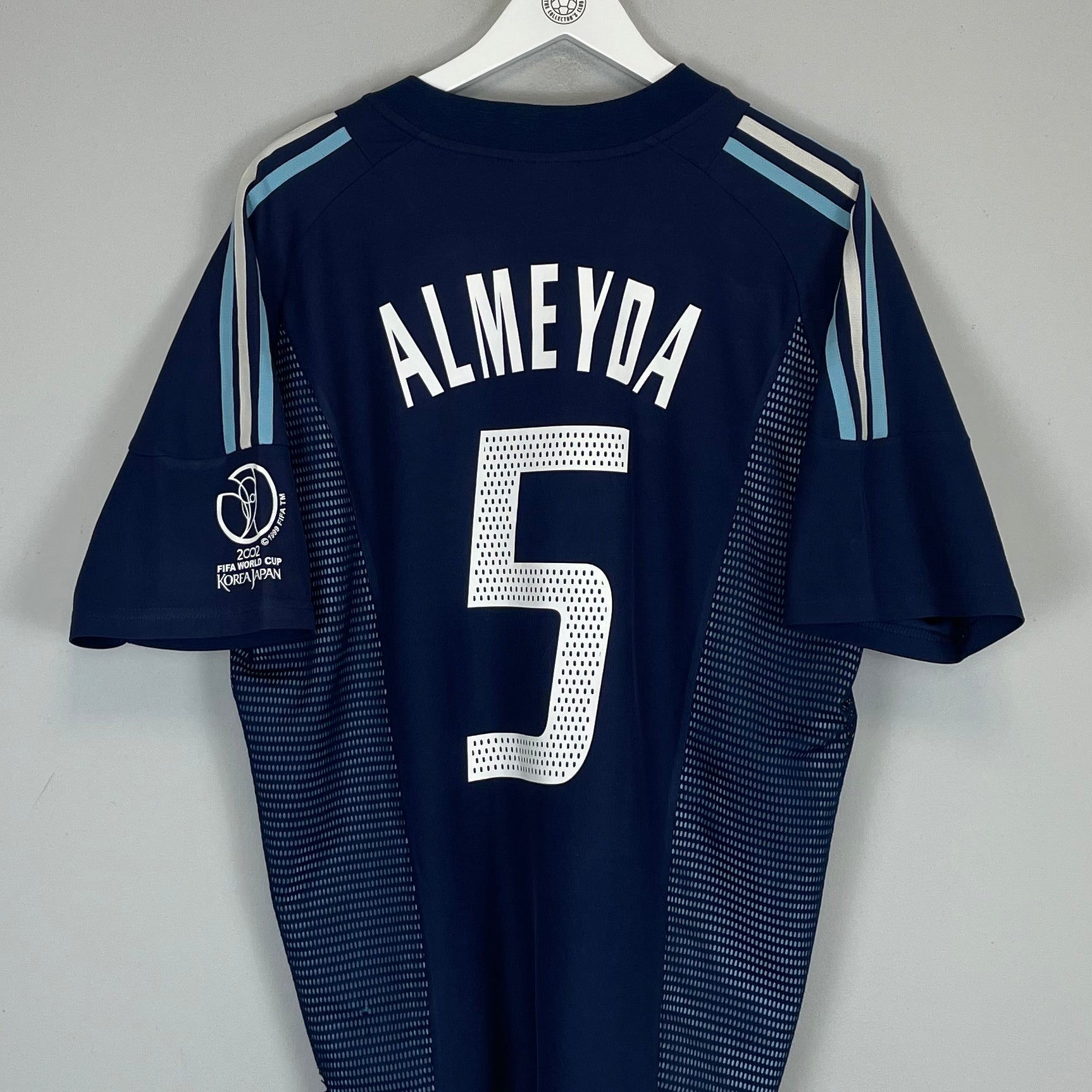 Shop 2002/03 ARGENTINA ALMEYDA #5 AWAY SHIRT (XL) ADIDAS, classic football shirts, vintage football shirts & retro soccer jerseys at Cult Kits