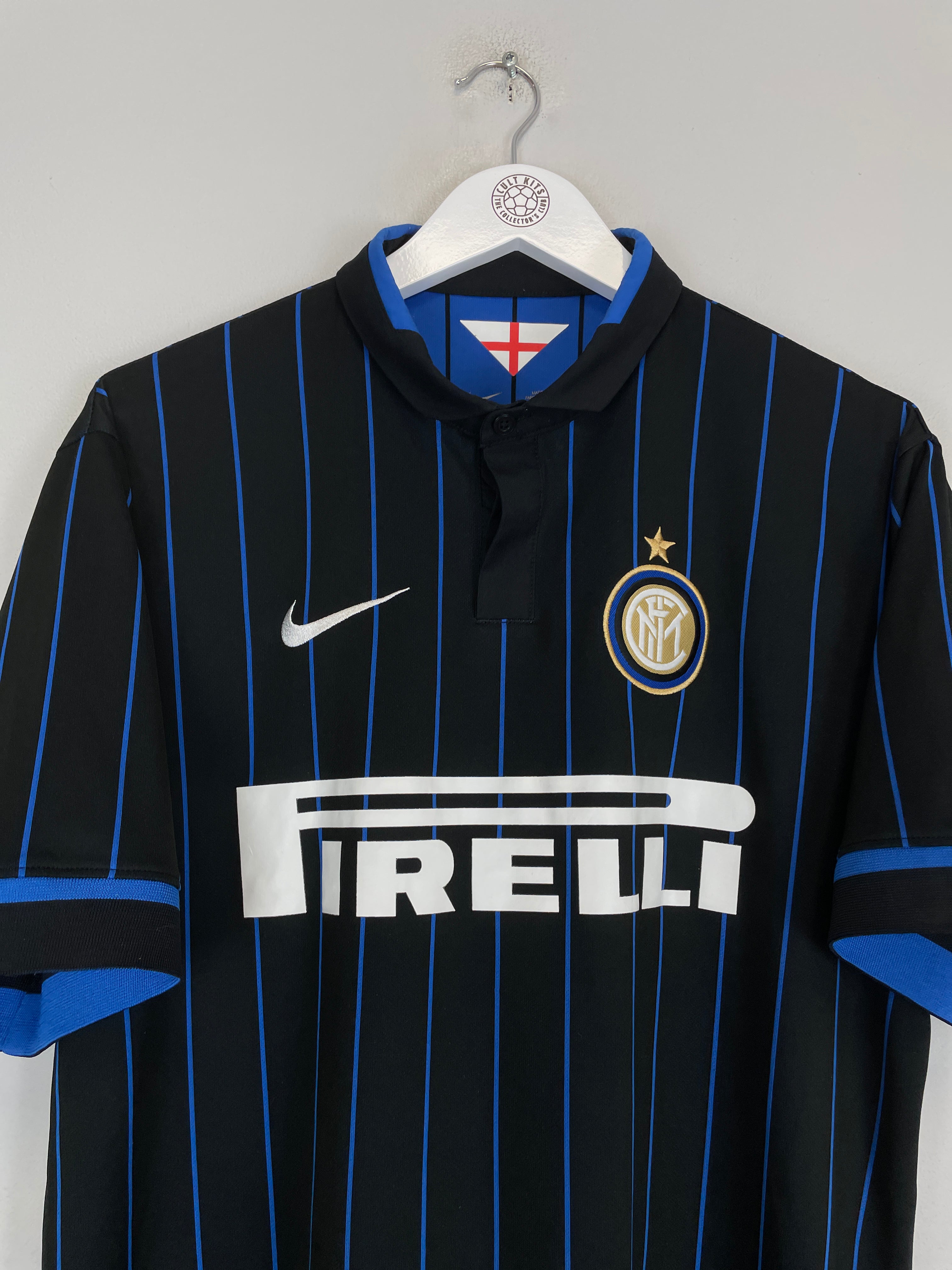 Shop 2014/15 INTER MILAN HOME SHIRT (L) NIKE, classic football shirts, vintage football shirts & retro soccer jerseys at Cult Kits
