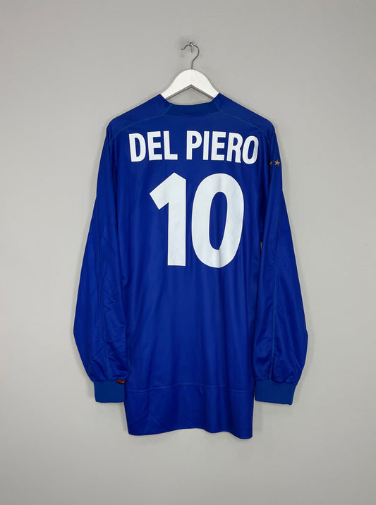 1999/00 ITALY DEL PIERO #10 L/S HOME SHIRT (XL) KAPPA