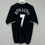 Shop 2003/05 MANCHESTER UNITED RONALDO #7 AWAY SHIRT (L) NIKE, classic football shirts, vintage football shirts & retro soccer jerseys at Cult Kits