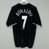 Shop 2003/05 MANCHESTER UNITED RONALDO #7 AWAY SHIRT (L) NIKE, classic football shirts, vintage football shirts & retro soccer jerseys at Cult Kits