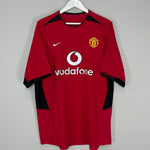 Shop 2002/04 MANCHESTER UNITED RONALDO #7 HOME SHIRT (XL) NIKE, classic football shirts, vintage football shirts & retro soccer jerseys at Cult Kits