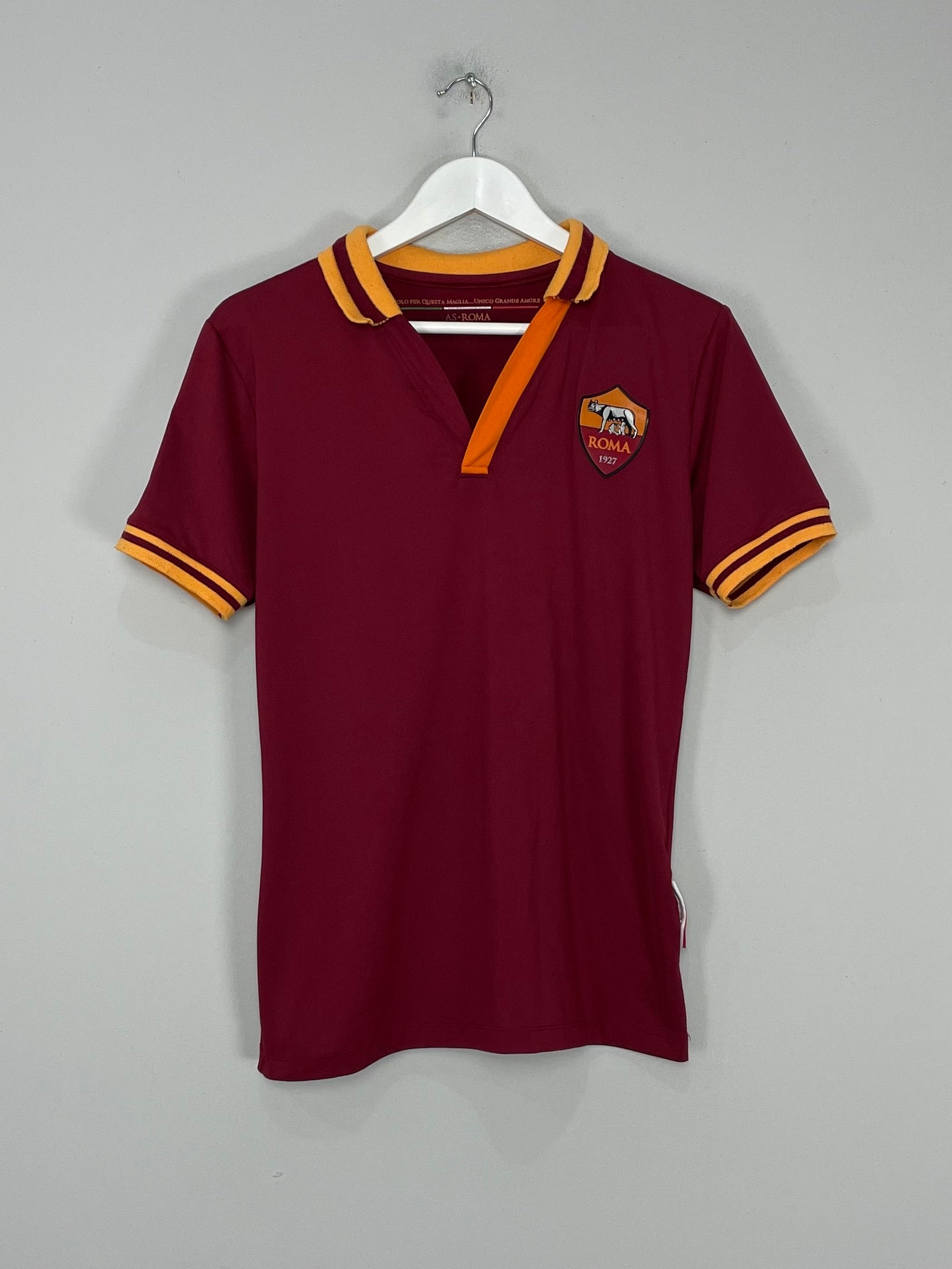 Shop 2013/14 ROMA TOTTI #10 HOME SHIRT (M) OM, classic football shirts, vintage football shirts & retro soccer jerseys at Cult Kits
