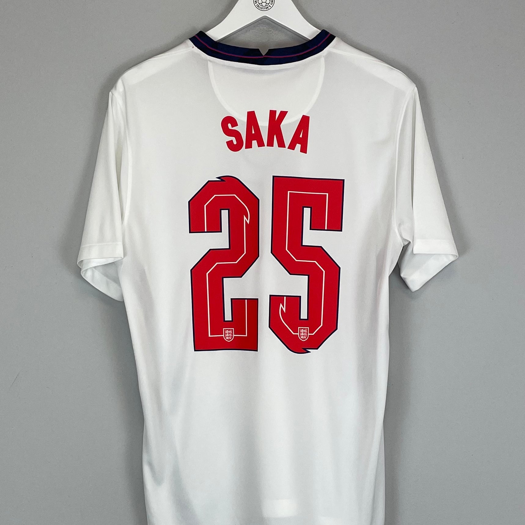 Shop 2020/21 ENGLAND SAKA #25 HOME SHIRT (L) NIKE, classic football shirts, vintage football shirts & retro soccer jerseys at Cult Kits