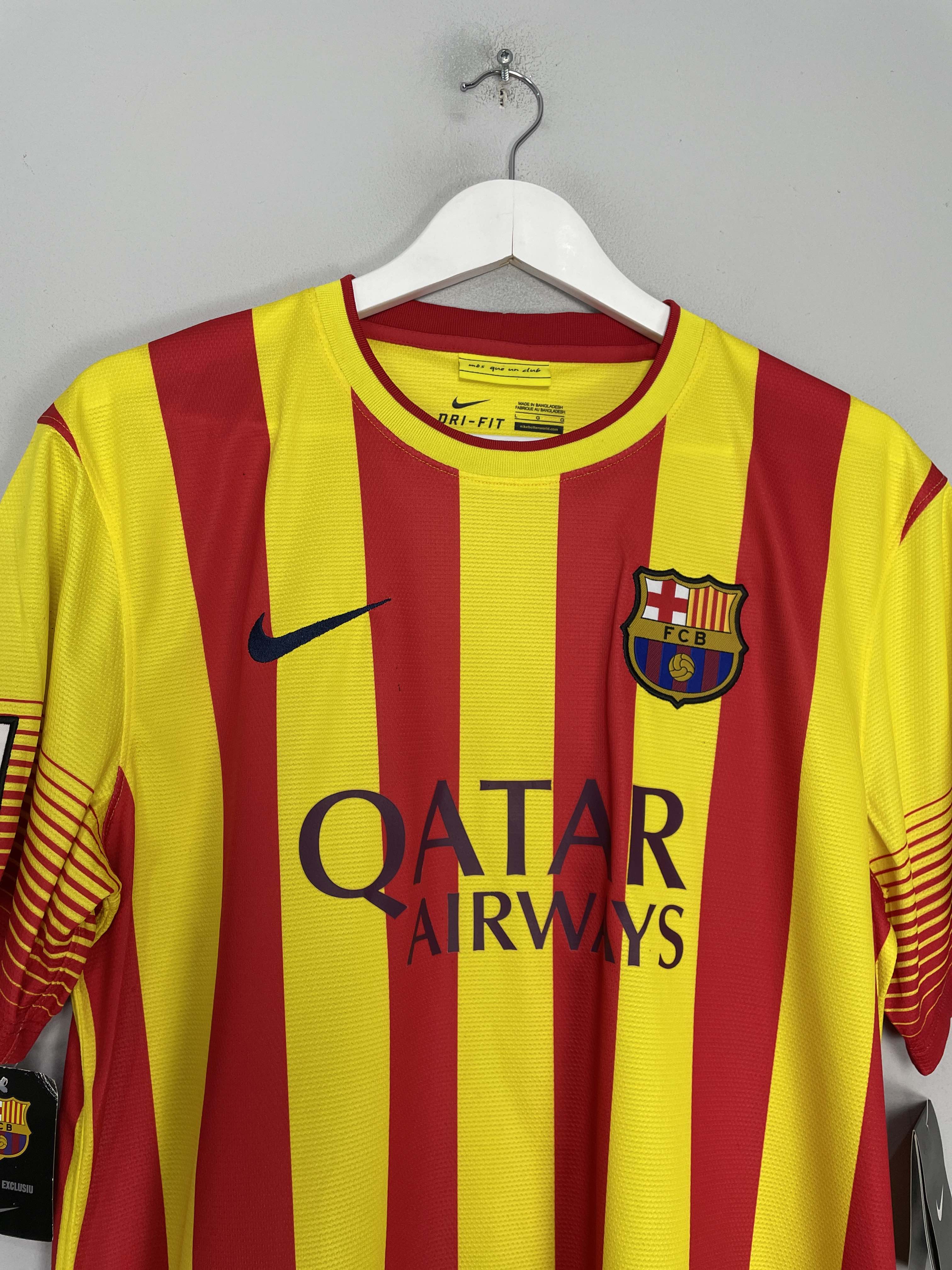 Shop 2013/15 BARCELONA ALEXIS #9 *BNWT* AWAY SHIRT (L) NIKE, classic football shirts, vintage football shirts & retro soccer jerseys at Cult Kits