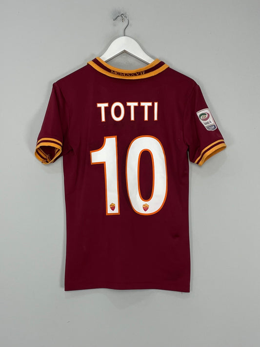 2013/14 ROMA TOTTI #10 HOME SHIRT (M) OM