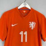 Shop 2014/15 NETHERLANDS ROBBEN #11 HOME SHIRT (M) NIKE, classic football shirts, vintage football shirts & retro soccer jerseys at Cult Kits