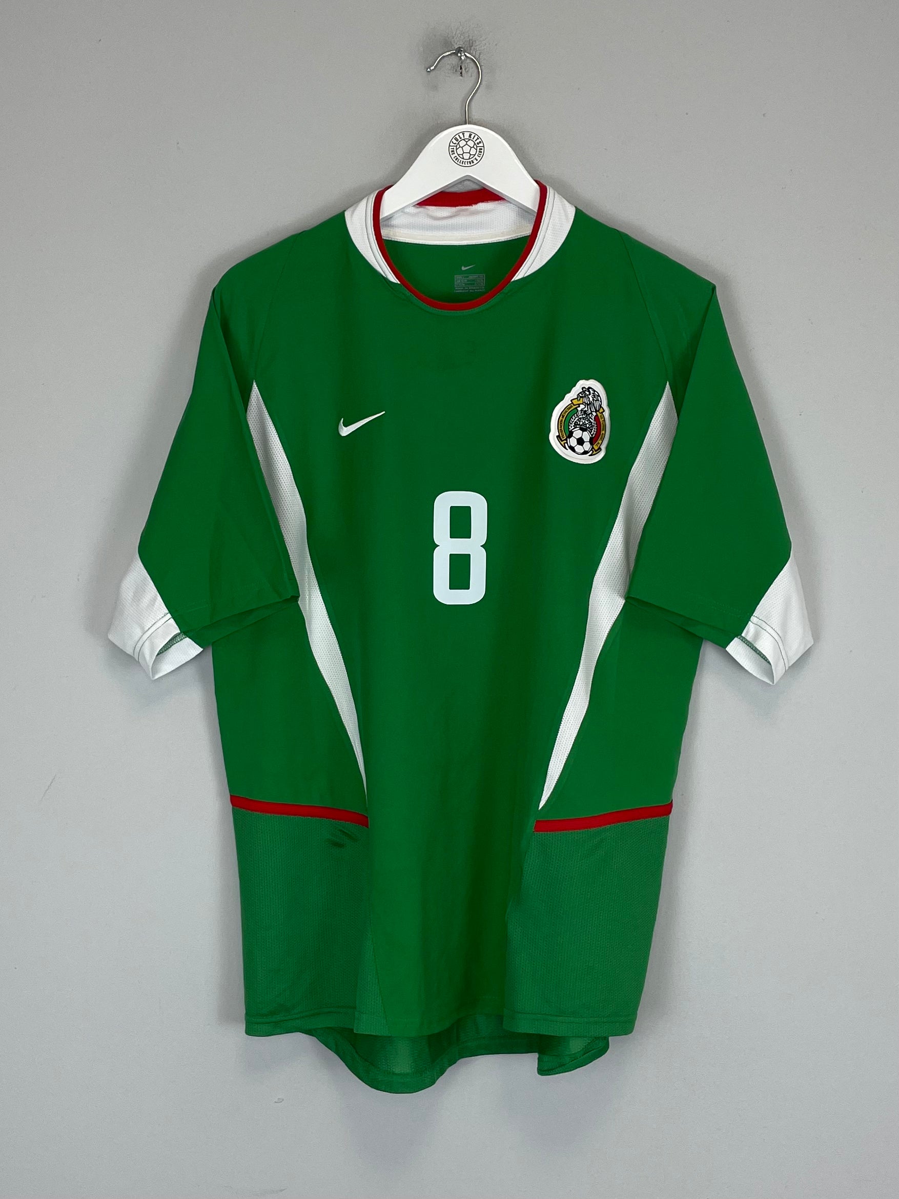 Shop 2003/04 MEXICO P.PARDO #8 HOME SHIRT (L) NIKE, classic football shirts, vintage football shirts & retro soccer jerseys at Cult Kits