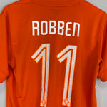 Shop 2014/15 NETHERLANDS ROBBEN #11 HOME SHIRT (M) NIKE, classic football shirts, vintage football shirts & retro soccer jerseys at Cult Kits