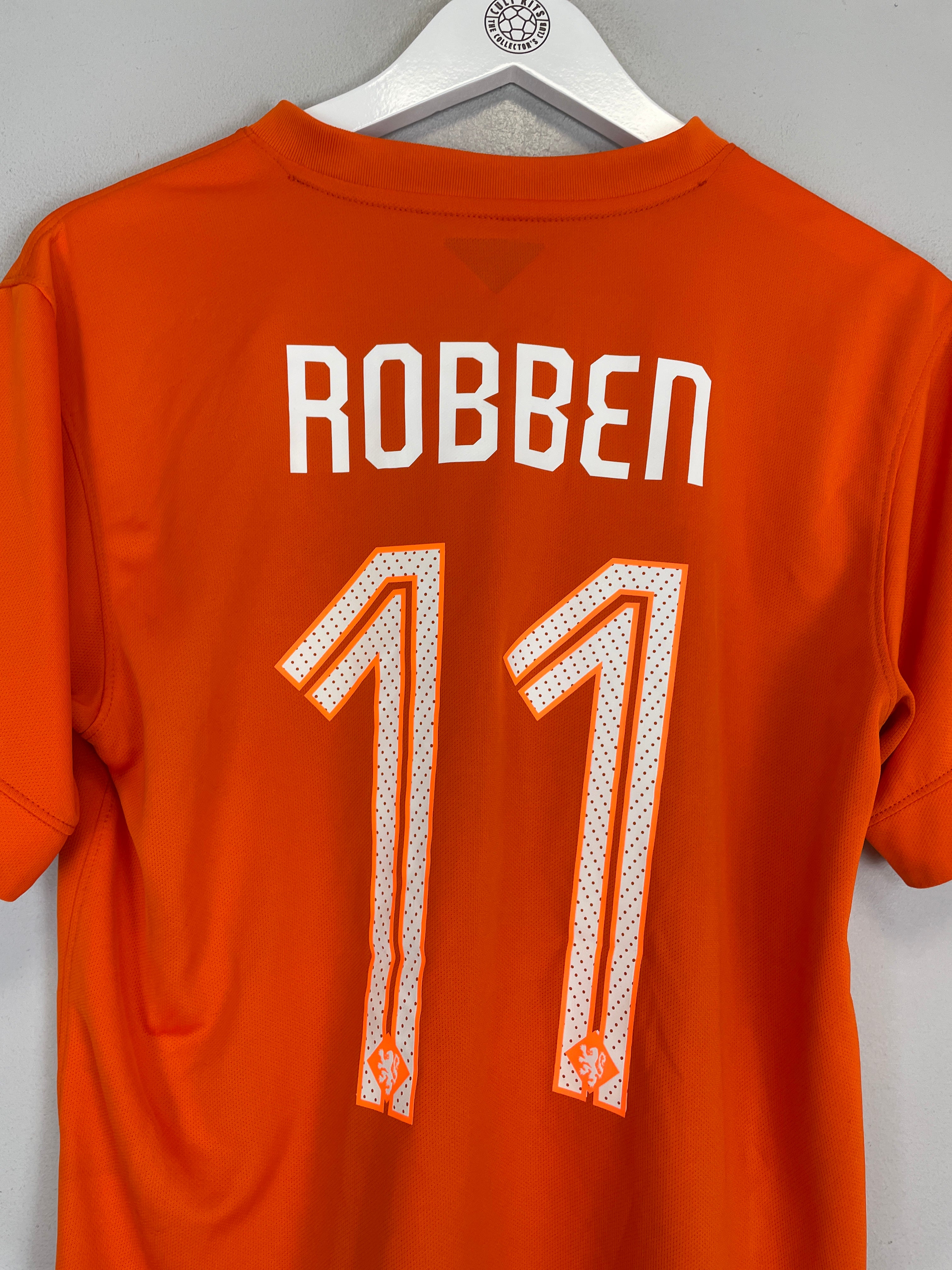 Shop 2014/15 NETHERLANDS ROBBEN #11 HOME SHIRT (M) NIKE, classic football shirts, vintage football shirts & retro soccer jerseys at Cult Kits
