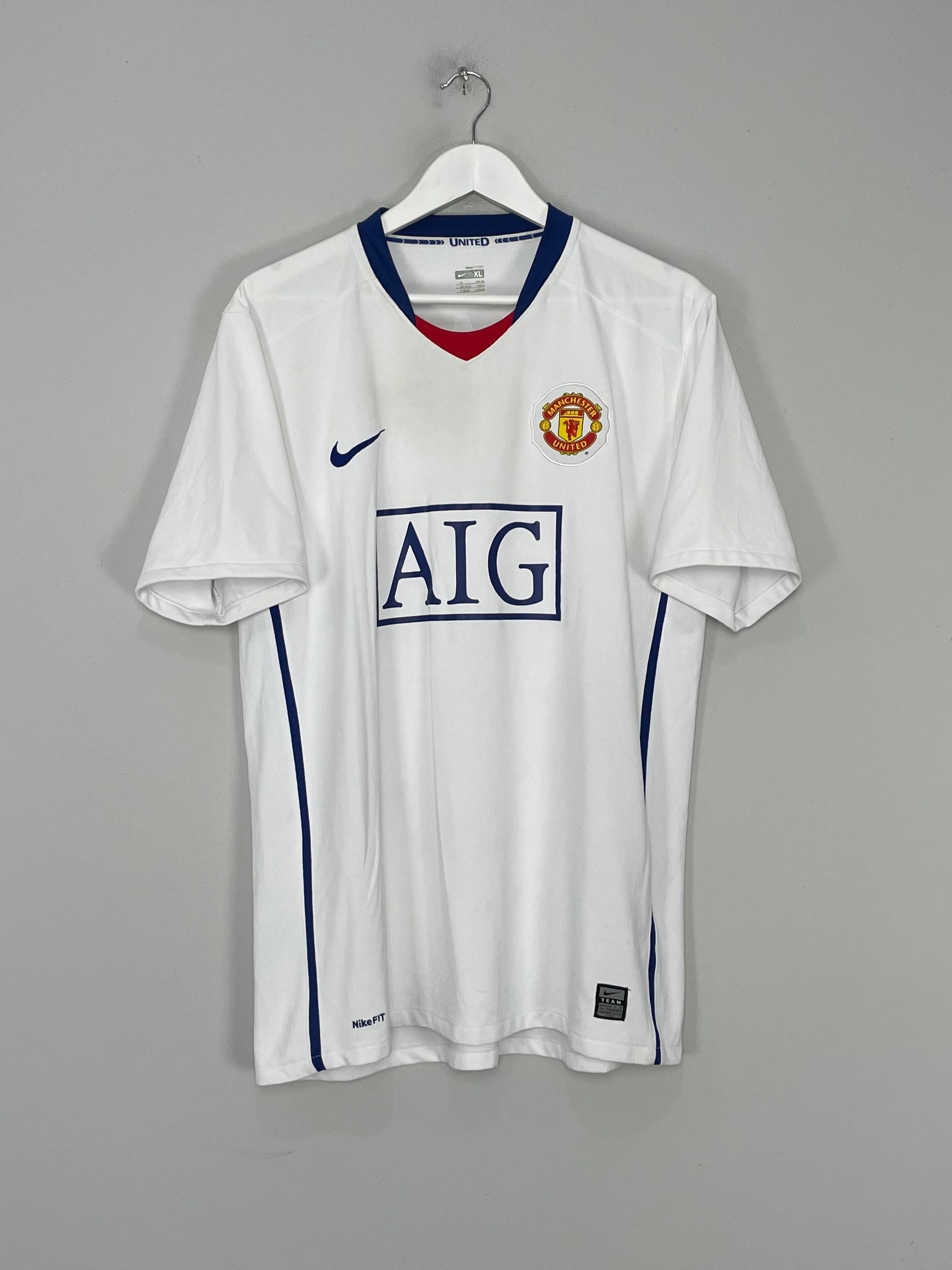 Shop 2008/09 MANCHESTER UNITED RONALDO #7 AWAY SHIRT (XL) NIKE, classic football shirts, vintage football shirts & retro soccer jerseys at Cult Kits