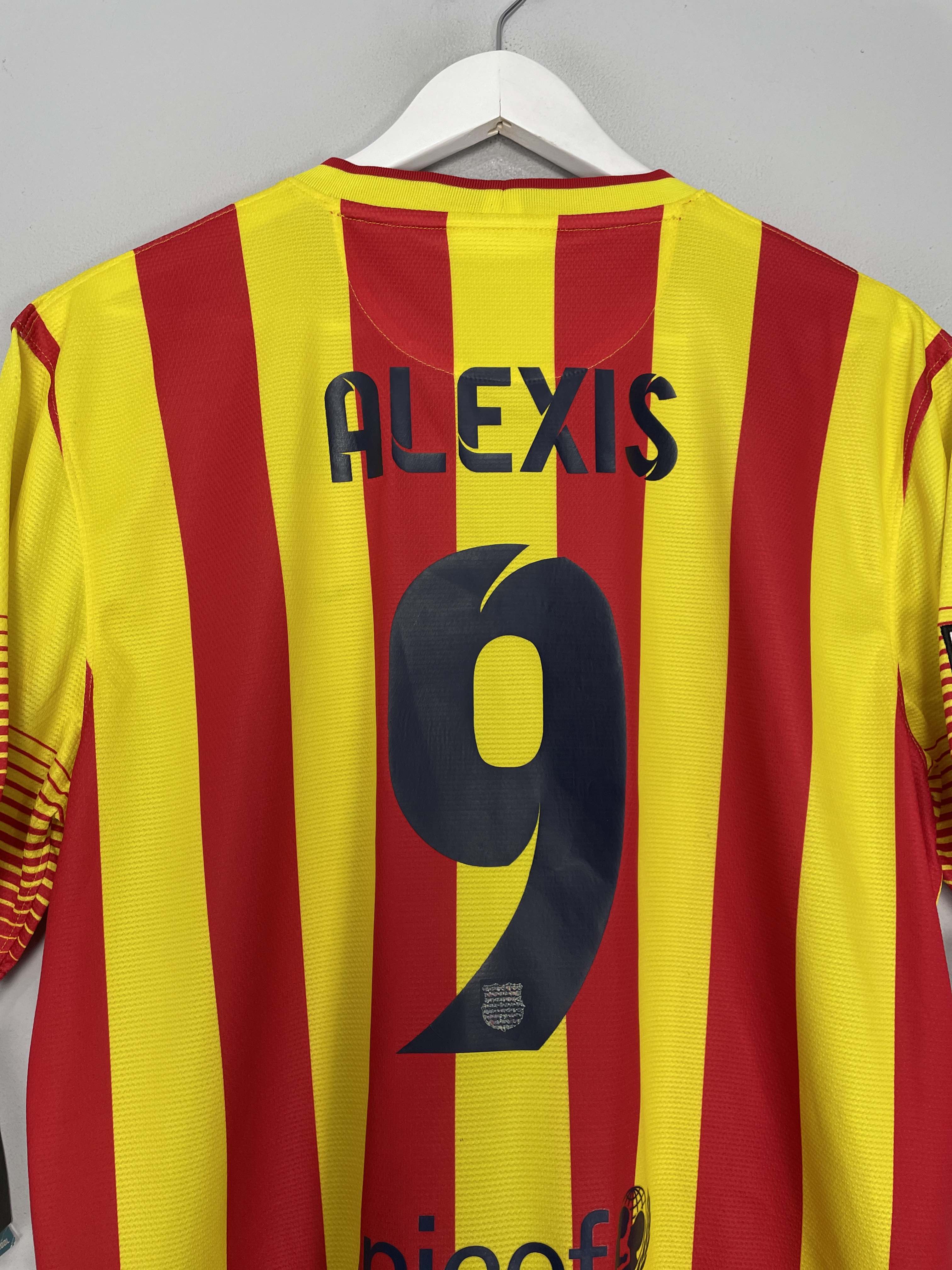 Shop 2013/15 BARCELONA ALEXIS #9 *BNWT* AWAY SHIRT (L) NIKE, classic football shirts, vintage football shirts & retro soccer jerseys at Cult Kits