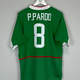 Shop 2003/04 MEXICO P.PARDO #8 HOME SHIRT (L) NIKE, classic football shirts, vintage football shirts & retro soccer jerseys at Cult Kits