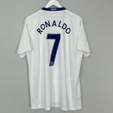Shop 2008/09 MANCHESTER UNITED RONALDO #7 AWAY SHIRT (XL) NIKE, classic football shirts, vintage football shirts & retro soccer jerseys at Cult Kits