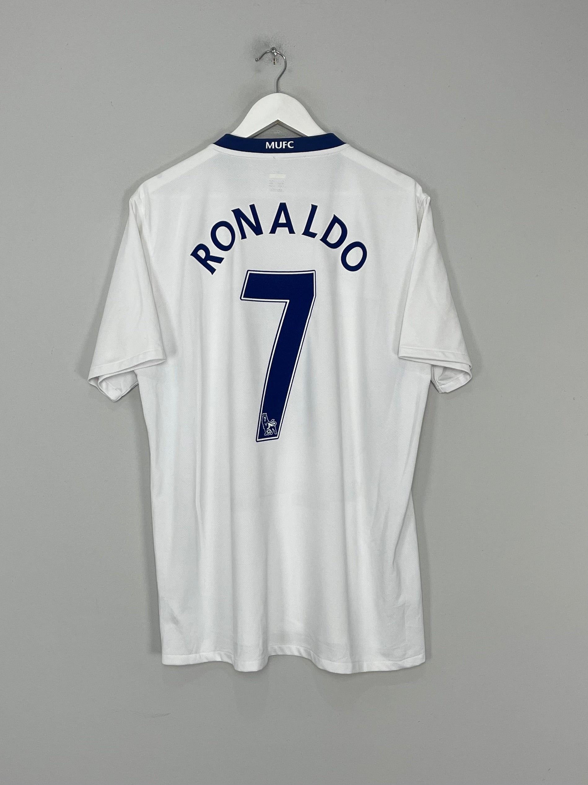 Shop 2008/09 MANCHESTER UNITED RONALDO #7 AWAY SHIRT (XL) NIKE, classic football shirts, vintage football shirts & retro soccer jerseys at Cult Kits