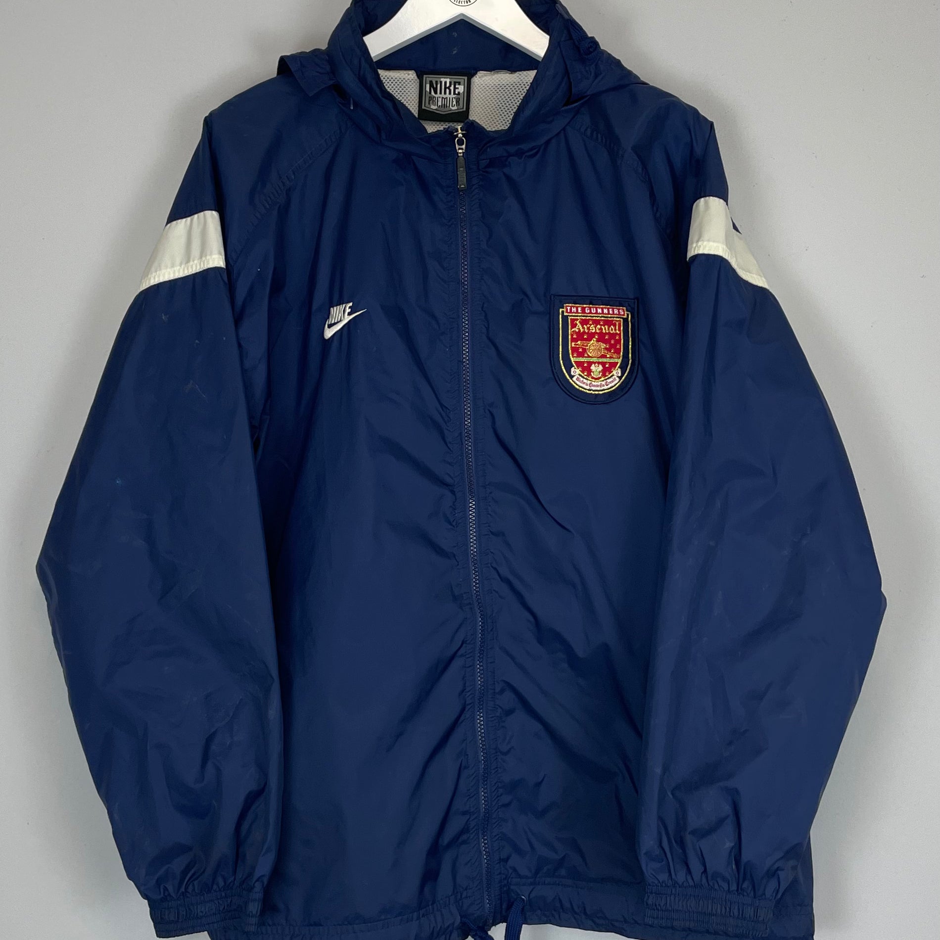 Shop 1996/98 ARSENAL TRACK JACKET (L) NIKE, classic football shirts, vintage football shirts & retro soccer jerseys at Cult Kits