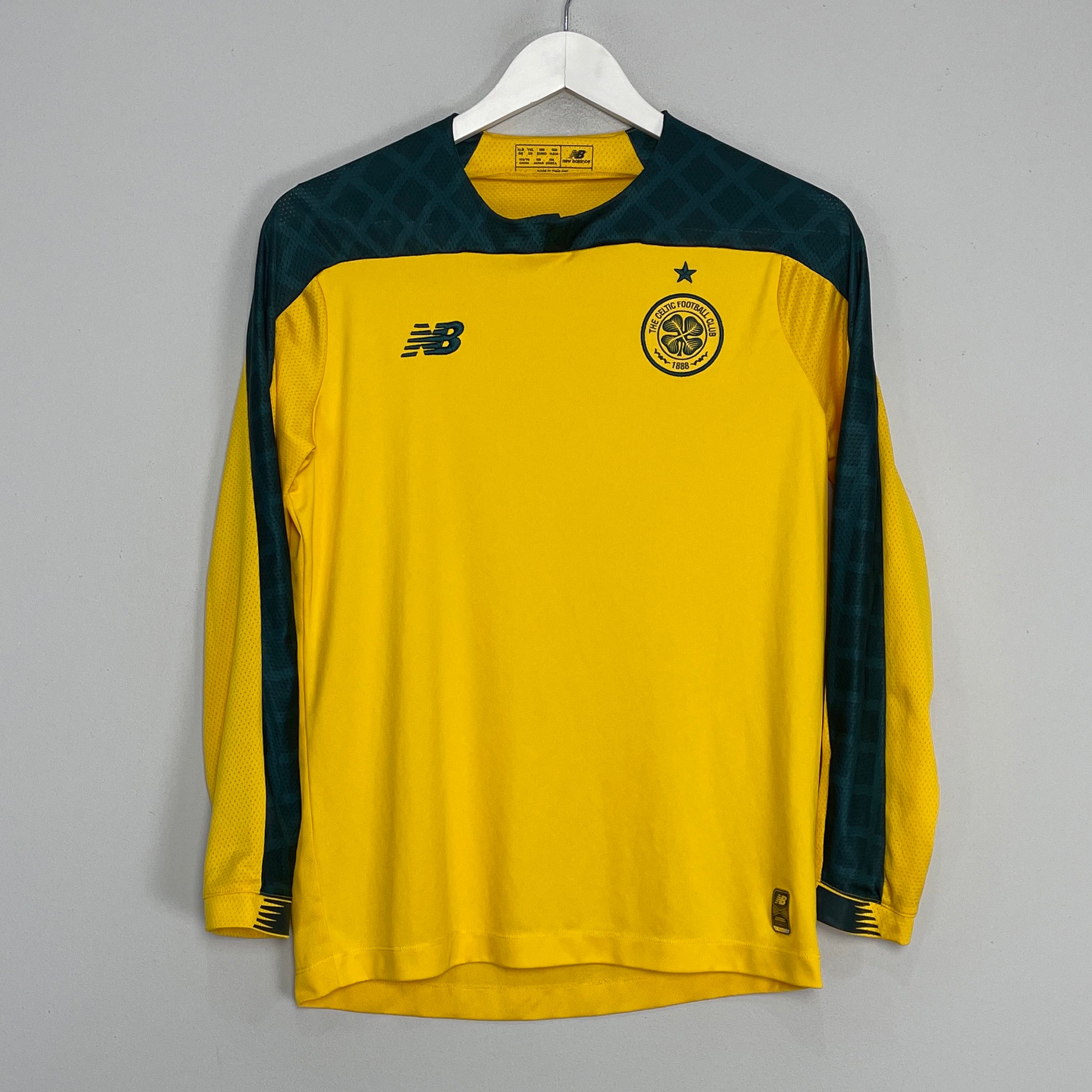Shop 2019/20 CELTIC #3 L/S AWAY SHIRT (XL.KIDS) NEW BALANCE, classic football shirts, vintage football shirts & retro soccer jerseys at Cult Kits