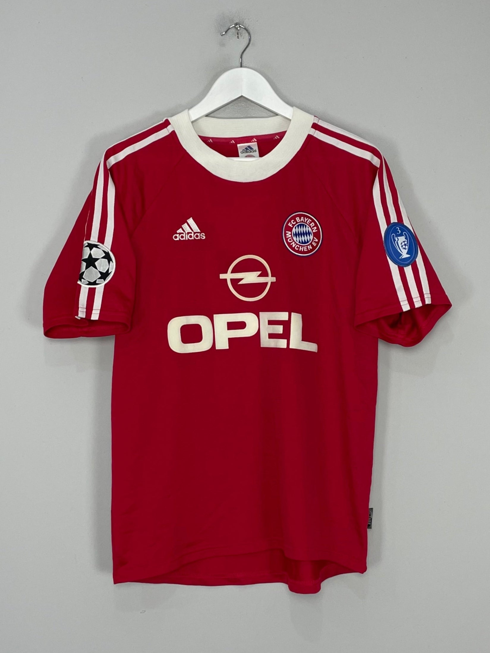 2000/01 BAYERN MUNICH JANCKER #19 C/L HOME SHIRT (M) ADIDAS