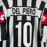 2001/02 JUVENTUS DEL PIERO #10 HOME SHIRT (XL) LOTTO
