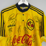 Shop 1996/99 CLUB AMERICA *SQUAD SIGNED* HOME SHIRT (XL) ADIDAS, classic football shirts, vintage football shirts & retro soccer jerseys at Cult Kits