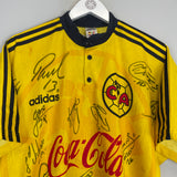 Shop 1996/99 CLUB AMERICA *SQUAD SIGNED* HOME SHIRT (XL) ADIDAS, classic football shirts, vintage football shirts & retro soccer jerseys at Cult Kits