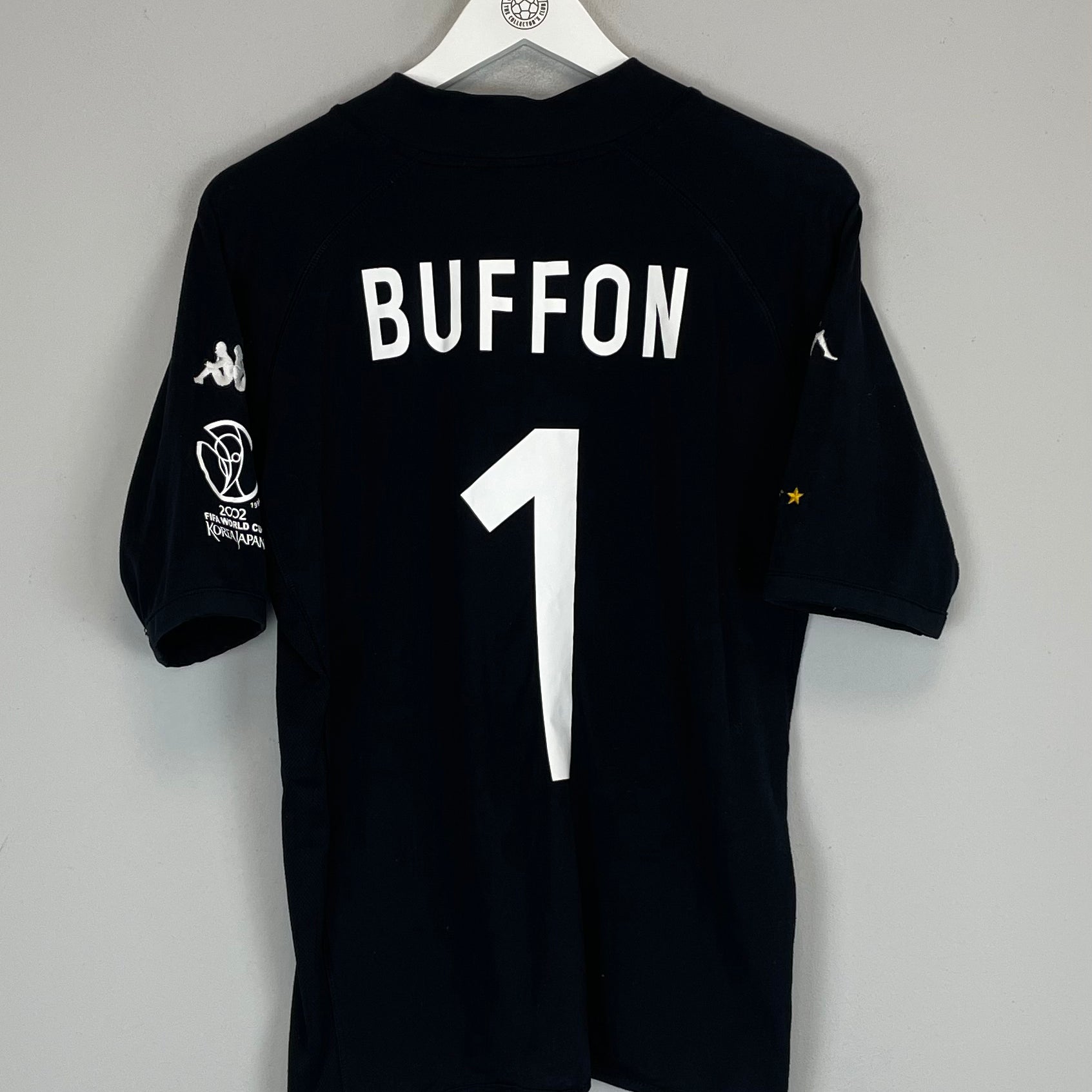 Shop 2002/03 ITALY BUFFON #1 GK SHIRT (M) KAPPA, classic football shirts, vintage football shirts & retro soccer jerseys at Cult Kits
