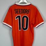 Shop 1997/98 NETHERLANDS SEEDORF HOME SHIRT (L) NIKE, classic football shirts, vintage football shirts & retro soccer jerseys at Cult Kits
