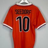 Shop 1997/98 NETHERLANDS SEEDORF HOME SHIRT (L) NIKE, classic football shirts, vintage football shirts & retro soccer jerseys at Cult Kits