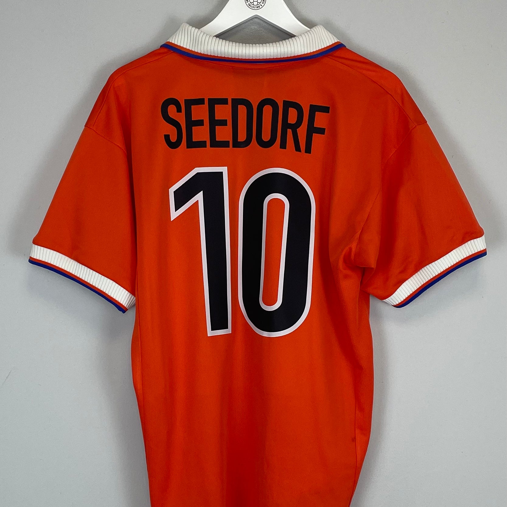 Shop 1997/98 NETHERLANDS SEEDORF HOME SHIRT (L) NIKE, classic football shirts, vintage football shirts & retro soccer jerseys at Cult Kits