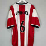 1998/00 PSV V.BOMMEL #6 HOME SHIRT (XXL) NIKE
