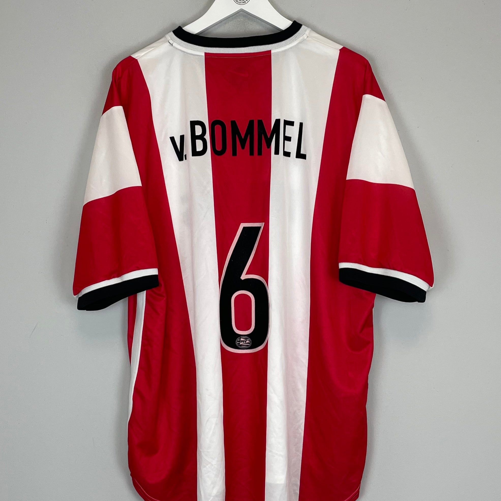 Shop 1998/00 PSV V.BOMMEL #6 HOME SHIRT (XXL) NIKE, classic football shirts, vintage football shirts & retro soccer jerseys at Cult Kits