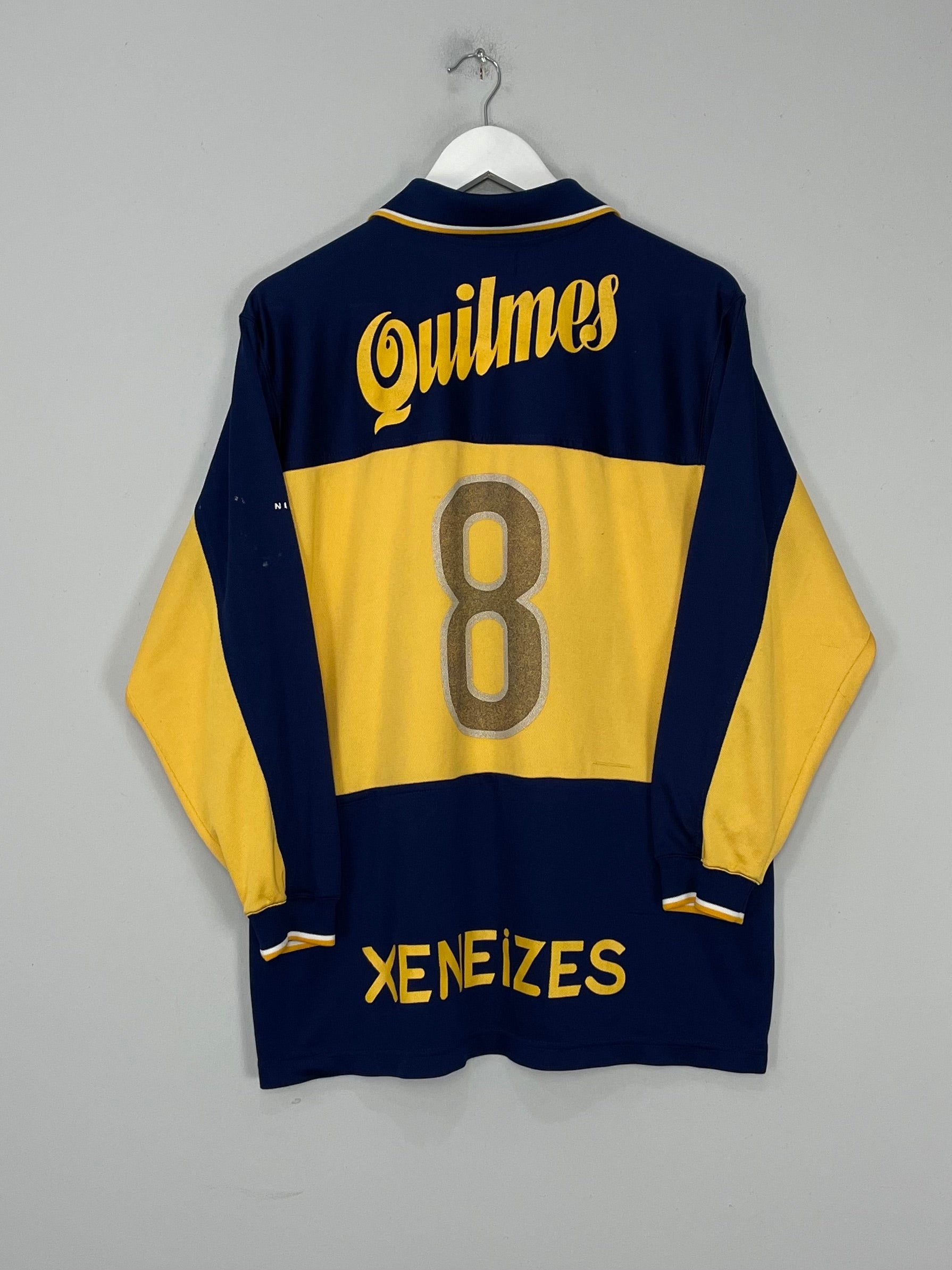 Shop 1998/00 BOCA JUNIORS #8 L/S HOME SHIRT (L) NIKE, classic football shirts, vintage football shirts & retro soccer jerseys at Cult Kits