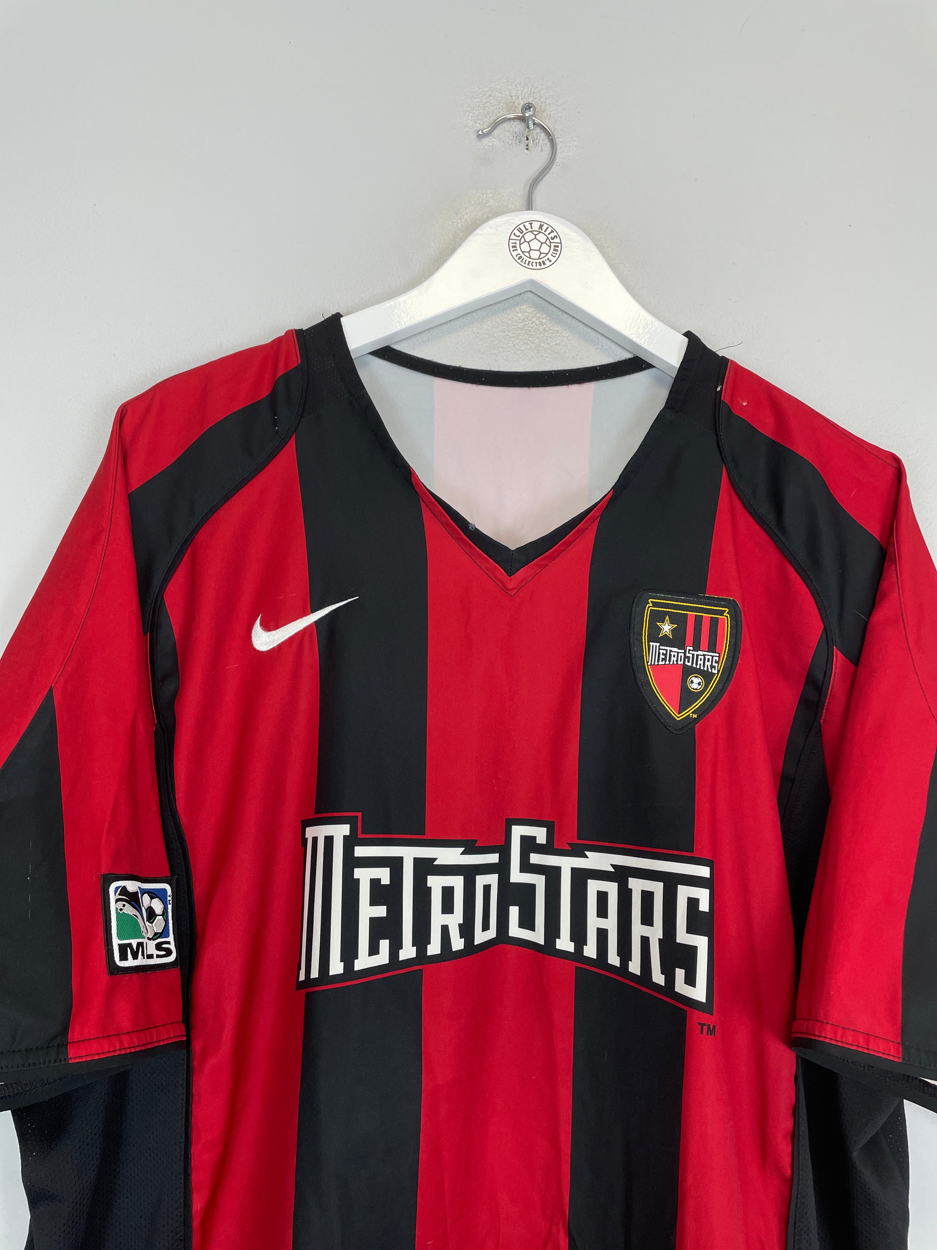 Shop 2005/06 NY/NJ MESTROSTARS HOME SHIRT (XL) NIKE, classic football shirts, vintage football shirts & retro soccer jerseys at Cult Kits