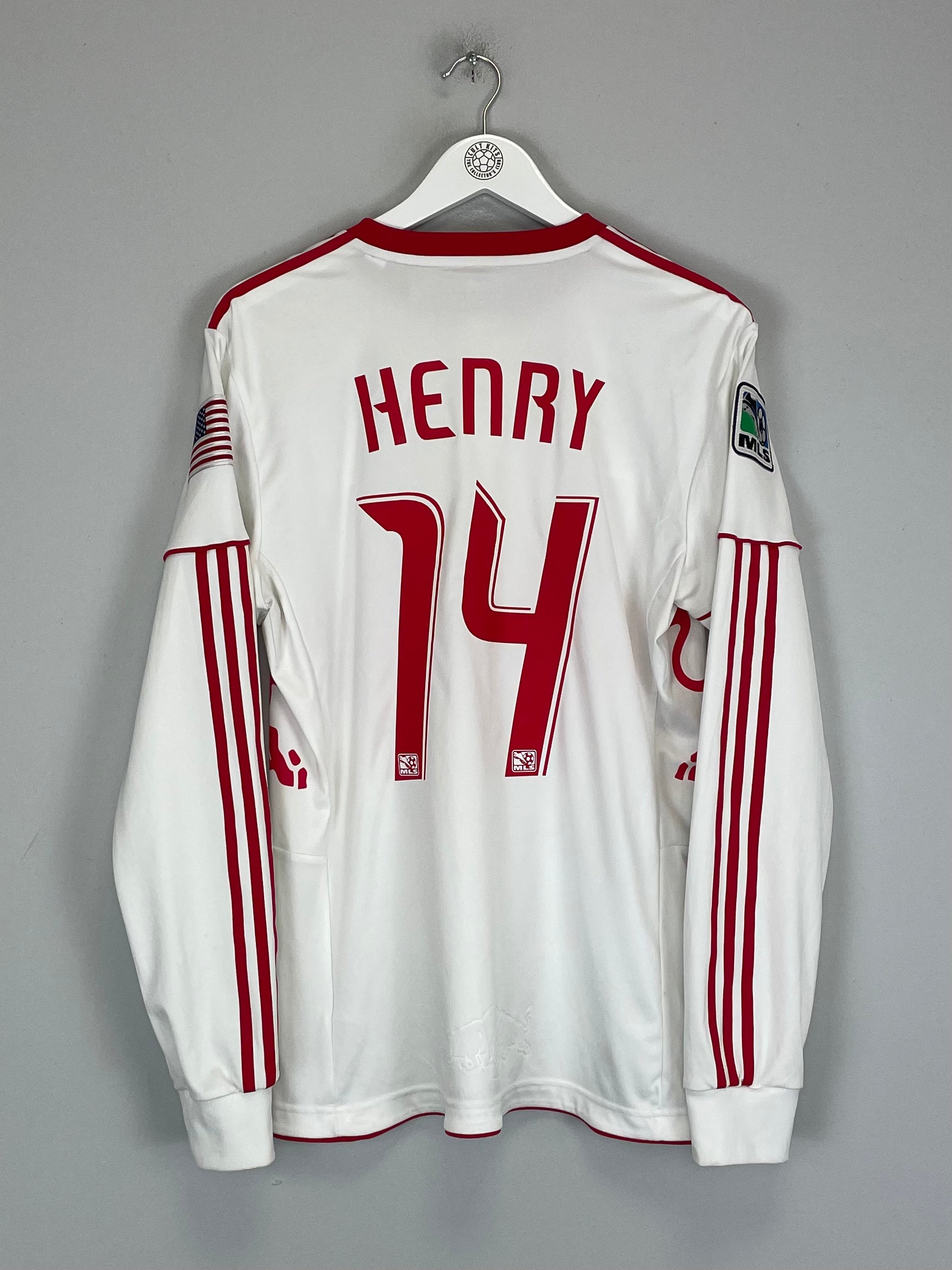 Shop 2010/11 NEW YORK RED BULLS HENRY #14 *PLAYER ISSUE* L/S HOME SHIRT (L) ADIDAS, classic football shirts, vintage football shirts & retro soccer jerseys at Cult Kits
