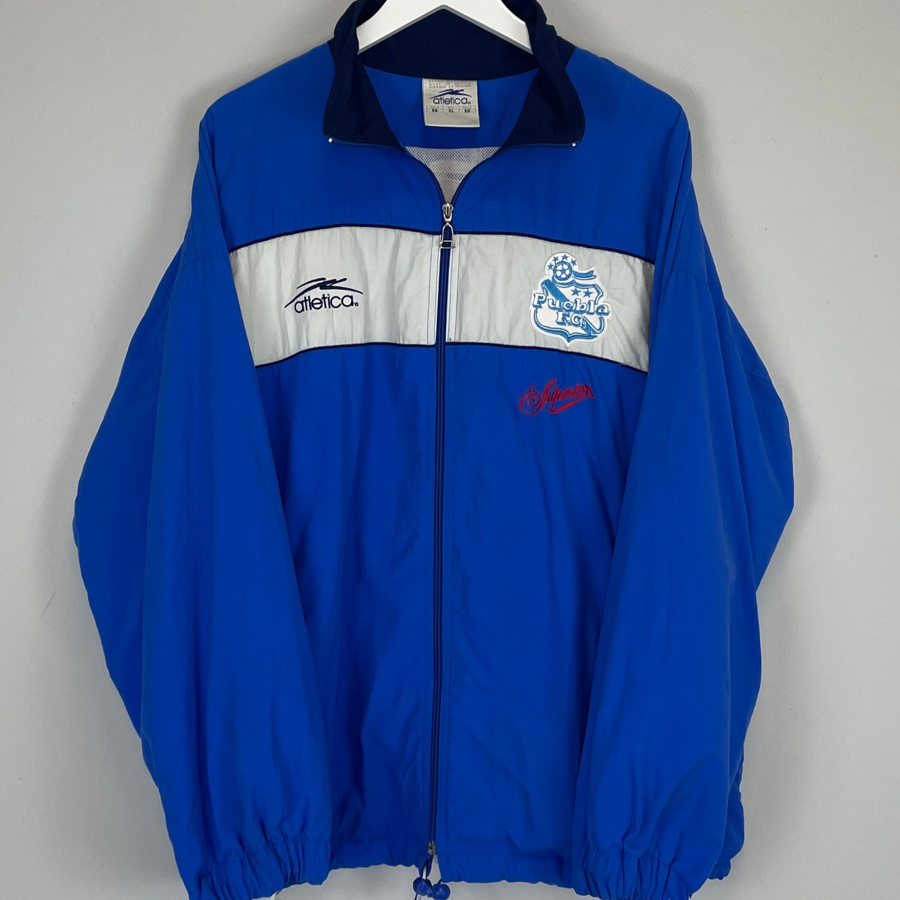 Shop 2000/04 PUEBLA TRAINING JACKET (XL) ATLETICA, classic football shirts, vintage football shirts & retro soccer jerseys at Cult Kits