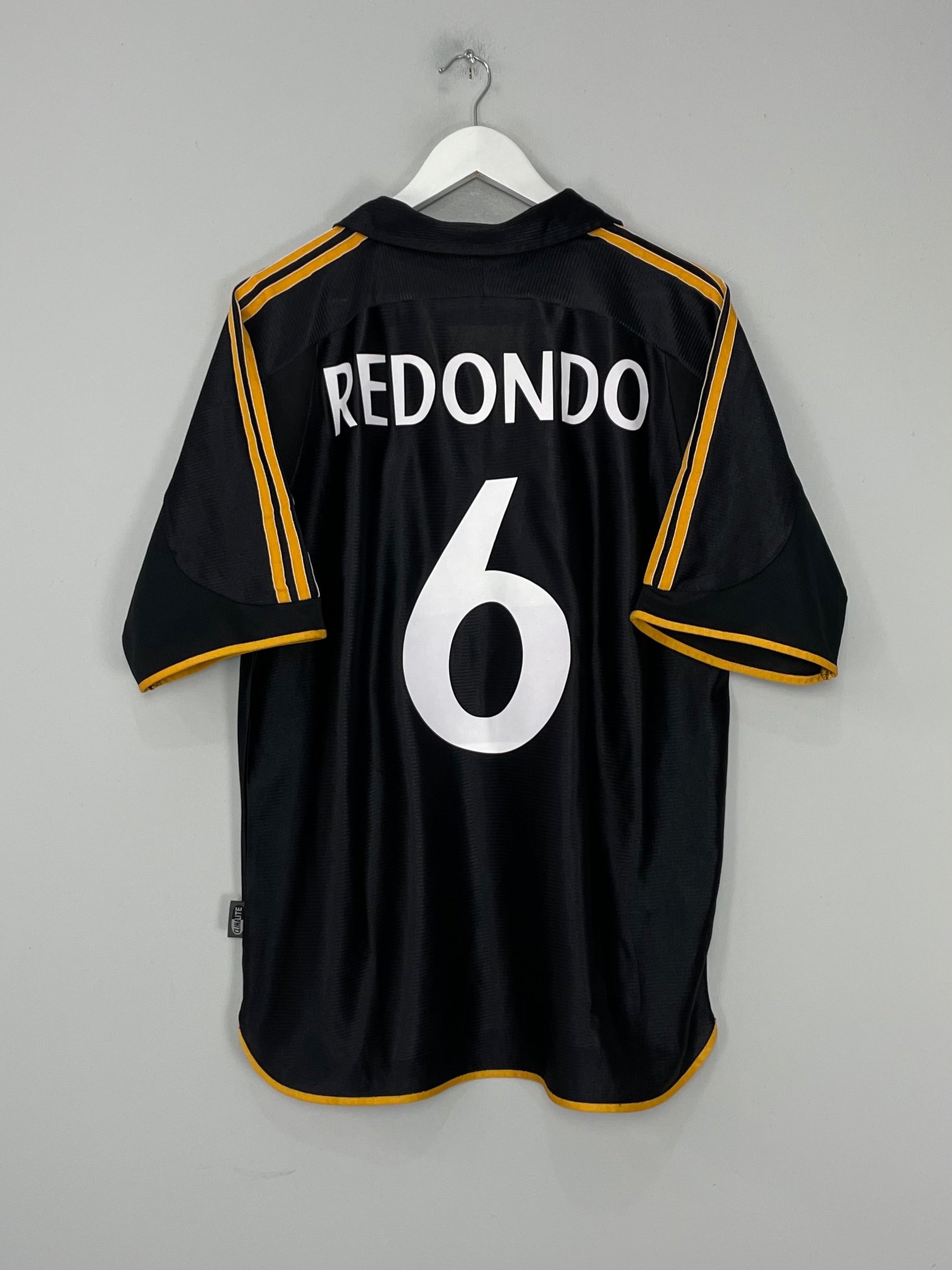 Shop 1999/01 REAL MADRID REDONDO #6 AWAY SHIRT (XL) ADIDAS, classic football shirts, vintage football shirts & retro soccer jerseys at Cult Kits