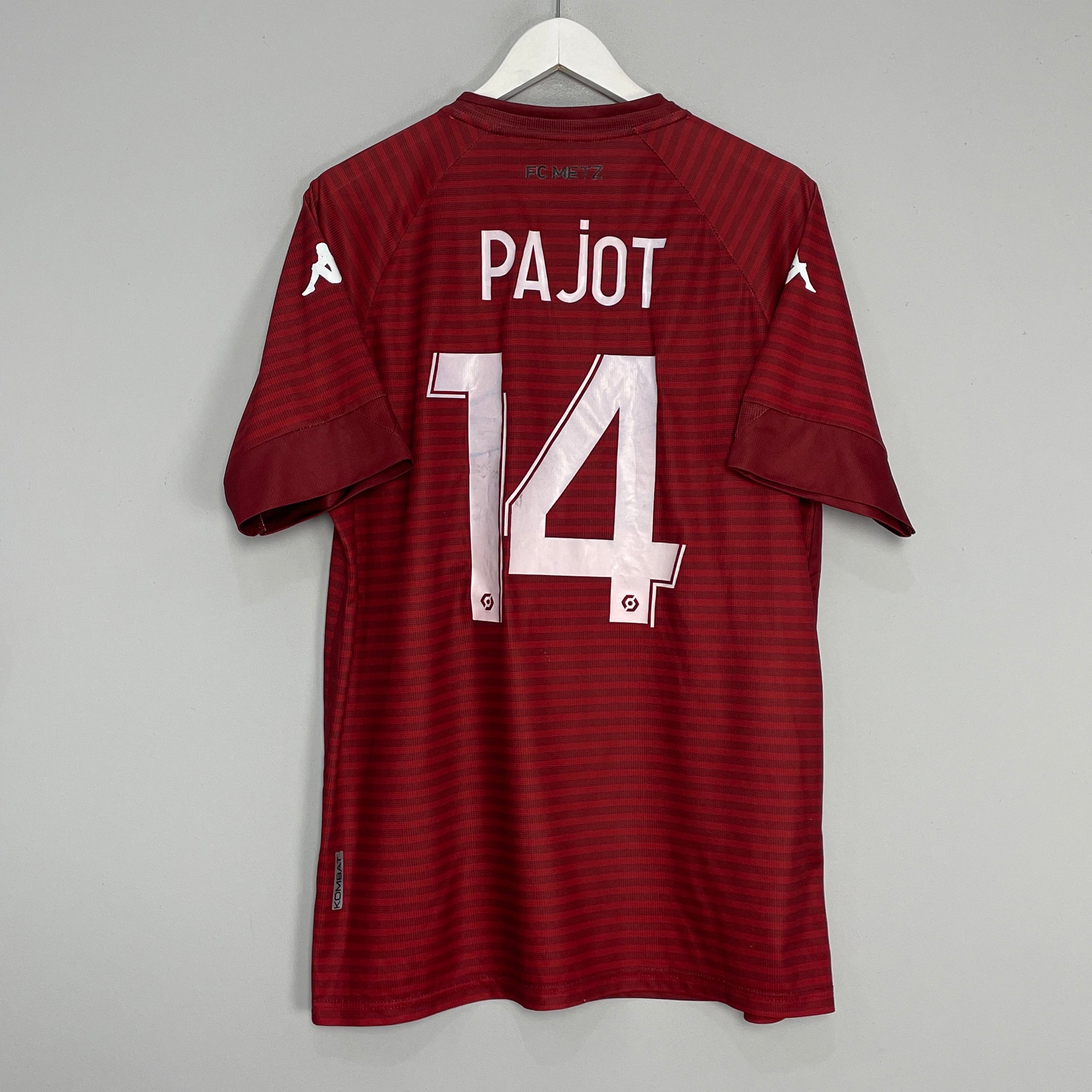 Shop 2020/21 FC METZ PAJOT #14 HOME SHIRT (L) KAPPA, classic football shirts, vintage football shirts & retro soccer jerseys at Cult Kits