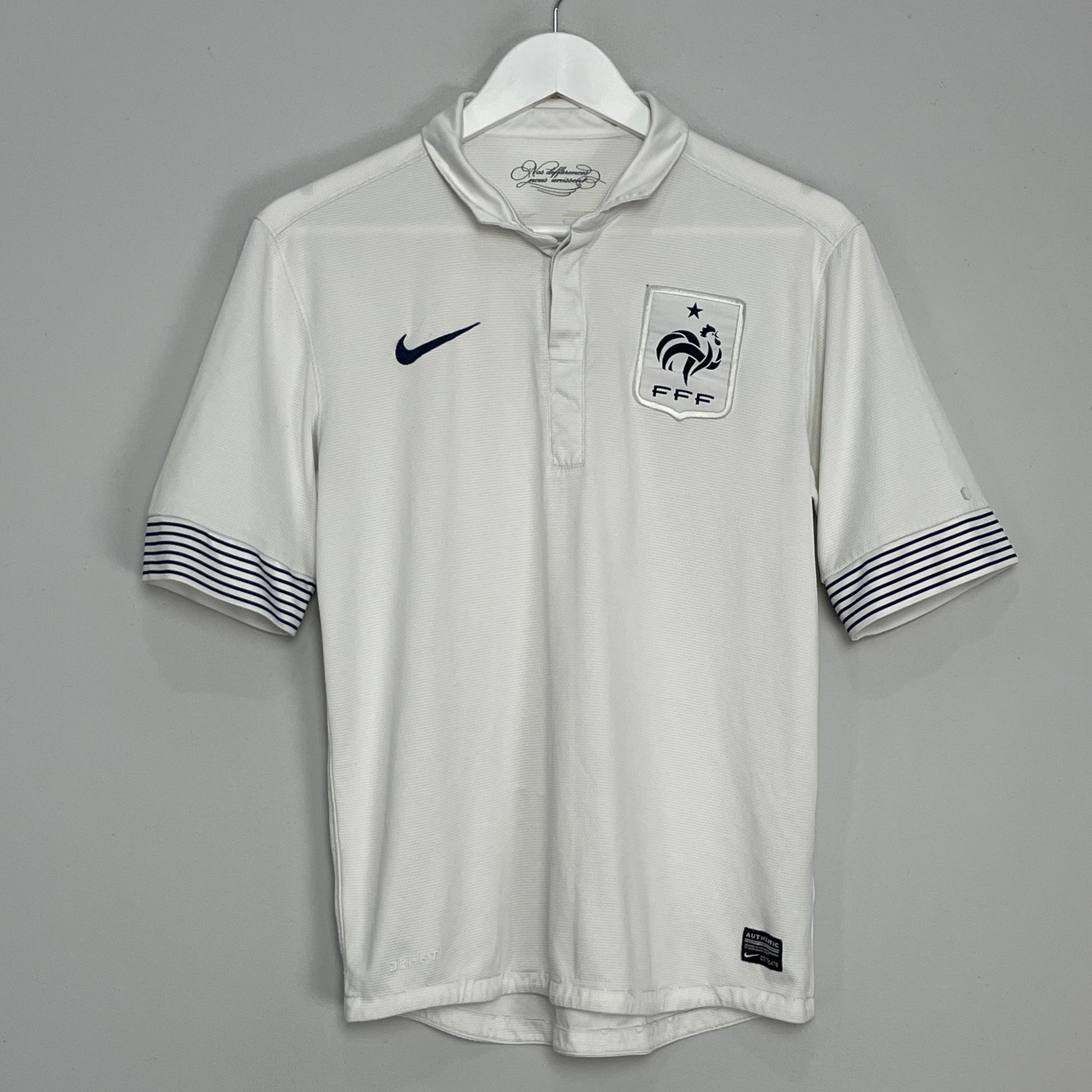 Shop 2012/13 FRANCE AWAY SHIRT (S) NIKE, classic football shirts, vintage football shirts & retro soccer jerseys at Cult Kits