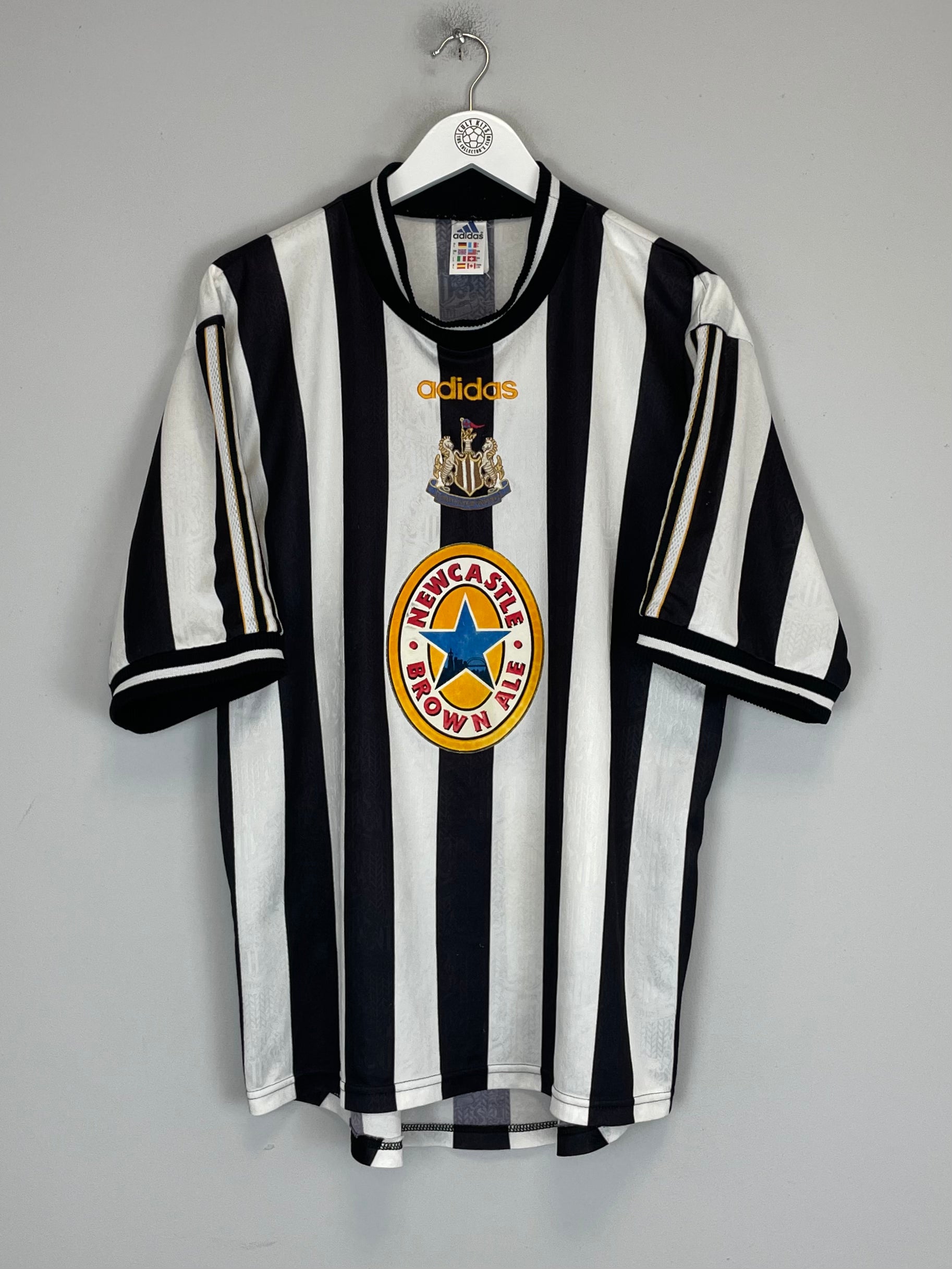 Shop 1997/99 NEWCASTLE UNITED HOME SHIRT (L) ADIDAS, classic football shirts, vintage football shirts & retro soccer jerseys at Cult Kits
