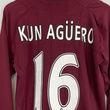 2012/13 MANCHESTER CITY KUN AGUERO #16 L/S AWAY SHIRT (M/L) UMBRO