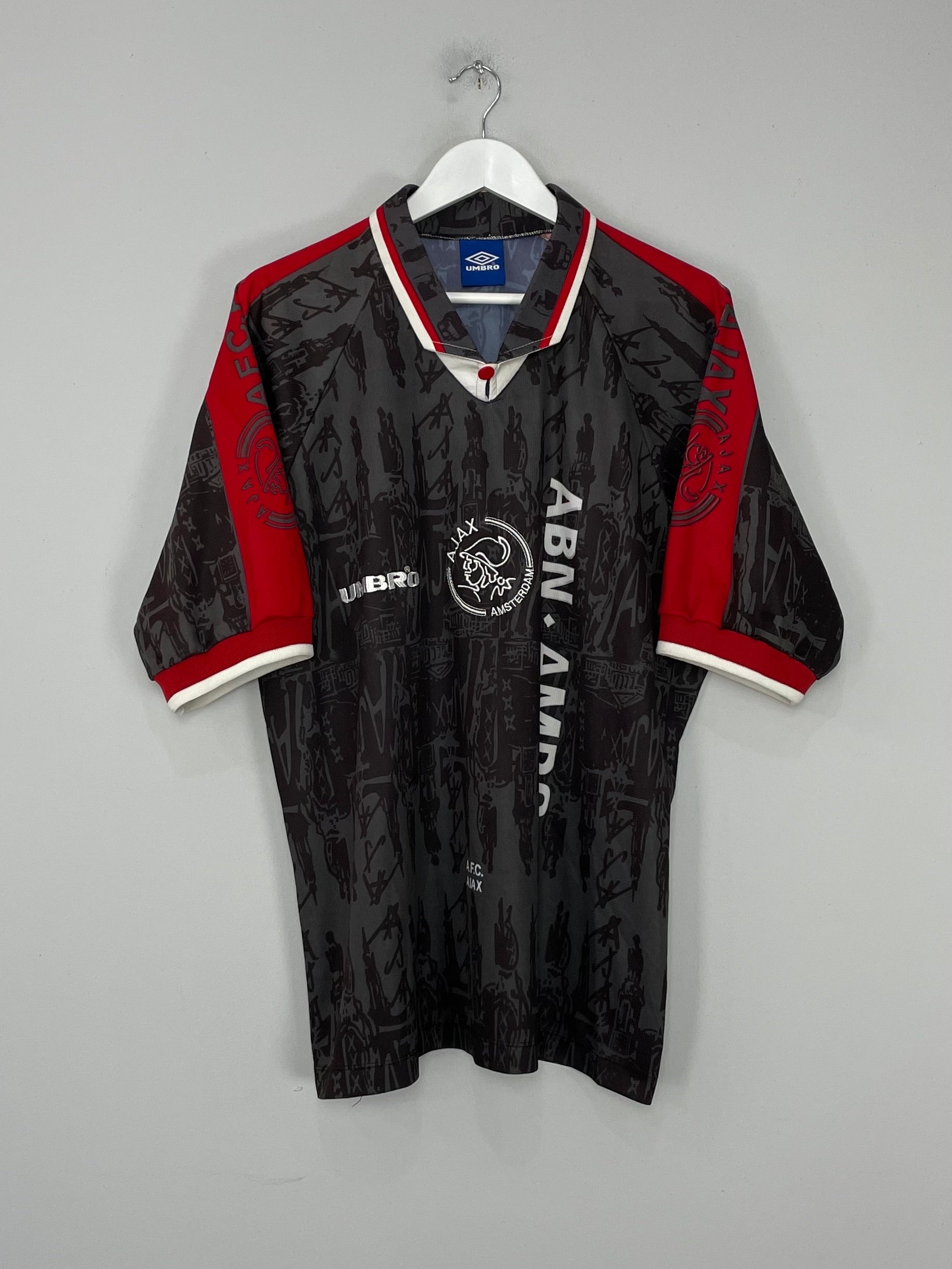 Shop 1996/97 AJAX AWAY SHIRT (XL) UMBRO, classic football shirts, vintage football shirts & retro soccer jerseys at Cult Kits
